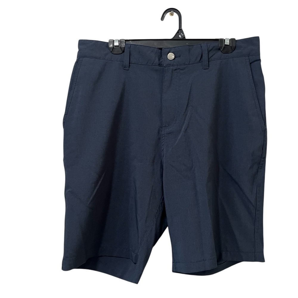 Panama‎ Jack Mens Navy Blue Easy Care Chino Shorts Size 34 Polyester Blend